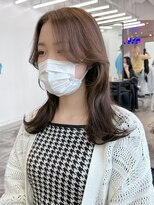 チョコレートカラー /オージュア/髪質改善/前髪/韓国/顔周り