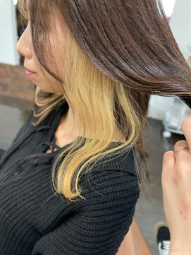 ナンバー ジェミカ 札幌(N° jemica) インナーカラー/イヤリングカラー/ポイントブリーチ