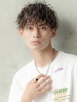 メゾンバイハバナ(maison by HAVANA) メンズカットマッシュショートツイストスパイラルパーマ