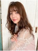 【ARTE表参道/青山】顔まわりレイヤーセミロング×透明感カラー
