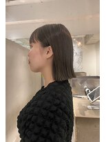 ラミ(L'ami)&nbsp;20代30代大人可愛い/切りっぱなしボブ/グレージュ