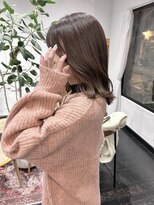 アルコイリスバイドールヘアー(ARCOIRIS by Dollhair)&nbsp;まろベージュくびれボブミディアム透明感カラー都島