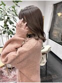 まろベージュくびれボブミディアム透明感カラー都島