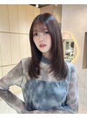 □ 韓国大宮顔周りレイヤーカットくびれミディアム