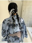 夏祭り浴衣アレンジスタイル