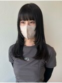 顔周りレイヤー/レイヤーカット/韓国風/秋カラー/10代20代30代