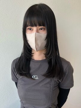 サラ ビューティー サイト 古賀店(SARA Beauty Sight) 顔周りレイヤー/レイヤーカット/韓国風/秋カラー/10代20代30代