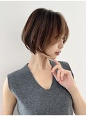 ナチュラルな大人ショートボブ