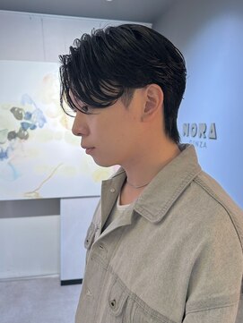 ノラ ギンザ(NORA GINZA) ニュアンスパーマ波巻きパーマスパイラルパーマダウンパーマ黒髪