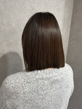 ハクバイジェービー 稲毛(hak by jb) ボブルフ/小顔/ワンレン/ネビージュ/黒髪/白髪ぼかし[稲毛駅]