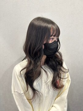 リム(Limb) 【韓国ヘア】くびれ巻き　エギョモリ　暗めグレージュ