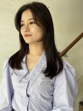 ヤント(yant) 顔まわりレイヤー × ナチュラルグレージュ