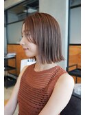 切りっぱなしボブ大人かわいい結べるボブベルボブ長めボブロブ