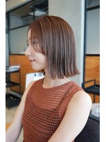 切りっぱなしボブ大人かわいい結べるボブベルボブ長めボブロブ