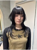 イメチェン外ハネボブワイドバングホワイトブロンド韓国/大宮