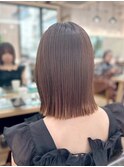 小顔タッセルボブ×似合わせカット[ボブ/縮毛矯正/丸型卵型】