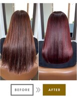 ベルサロンドゥコワフュール(Belle salon de coiffure)&nbsp;【髪質改善酸熱（ダブル）トリートメントカラー