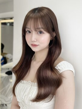 ラルム 新宿(LARME SHINJUKU) ☆透明感・艶感UPカラー☆ Maron Brown × レイヤー