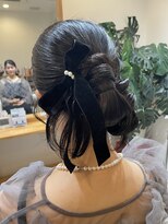 ヘアコレクション アンジュ(Hair collection Unge)&nbsp;大人のカチモリ×ベロアリボン