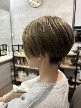 ハンサムショート×スモーキーベージュ