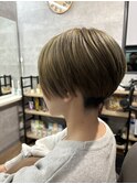 ハンサムショート×スモーキーベージュ