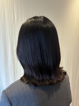 グレージュカラー/くびれ巻き