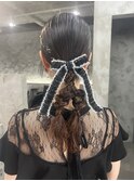お呼ばれヘアセット