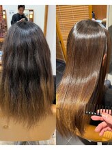 従来の縮毛とは違う拘りの髪質改善ストレート♪【強い癖、強いうねり改善】