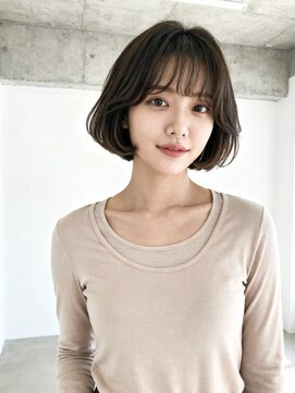 エイチ 大阪梅田(H) ベリーショートハンサムショートバレイヤージュハッシュカット