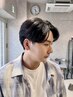 【前髪ナチュラル縮毛矯正＋メンズカット】前髪を自然な仕上がりに◎