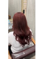 トランク(Trank)&nbsp;ブリーチなしでも高発色＊カシスボルドーの艶髪ロングレイヤー