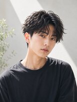 アンサ 椥辻店(ANSA)&nbsp;韓国風ゆるパーマ×メンズセンターパート