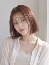 シエル 大名店(CIEL) 大人可愛い◎オレンジブラウン×顎下ボブ