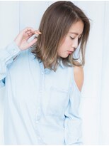 サンド 銀座(sand)&nbsp;かきあげバング＆外はねのマーメイドアッシュハニーヘア