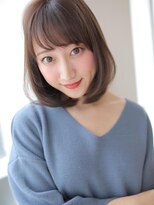 アグ ヘアー カノン 塚本店(Agu hair kanon) 光に透けるクリアカラーのピュアボブディ