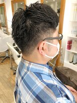 ヘッズ 本八幡店(HEADS)&nbsp;MEN'S HAIR  センターパート　ツイストスパイラル　韓国マッシュ