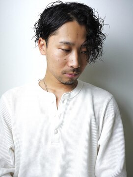 ワンワンオー バーバーショップ 博多店(@110 BARBER SHOP) ミディアムウェイバー