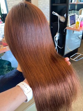 ディフィーノ 青山(DIFINO) 【DIFINO青山】アプリコットカラー/艶ストレート