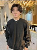 濡髪センターパート