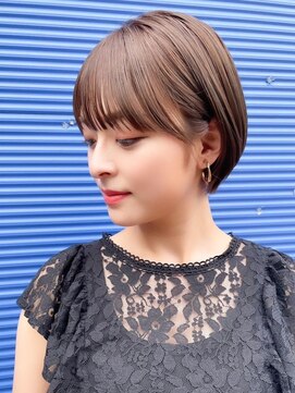 ロンドホットリップ 立川(Lond hot lip) 大人ガーリー/チョコレート×前髪/小顔ショート[立川]