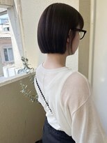 ラミエ バイ メルト 吉祥寺(lamie by melt)&nbsp;"久保田"切りっぱなしぷつっとボブ耳かけ前髪カット