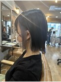切りっぱなしボブ
