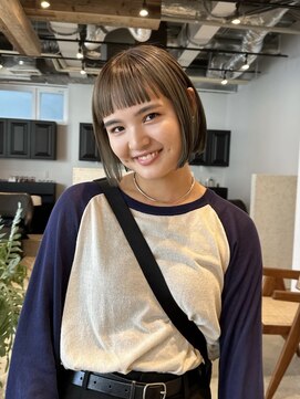 ディッセンバー 神宮前(December) 前髪カット/ワイドバング/マチルダボブ/切りっぱなしボブ