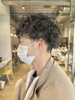 オーガニック リブ 川越(organic+live)&nbsp;王道メンズショート☆無造作ツイストパーマセンターパート