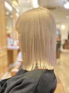 スニップ(Snip) 透明感抜群♪ダブルカラーブリーチミルクティーベージュ