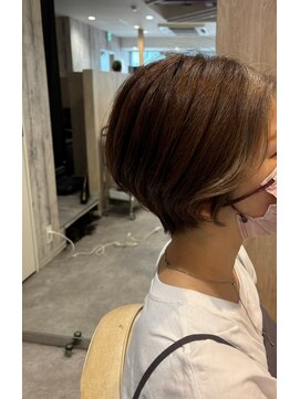 エヌアンドエー せんげん台店(N&A) 大人のハンサムショート×イヤリングカラー/インナーカラー