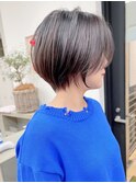 【Say.福岡】ショートボブ×暗めカラー×サイドバング×20代30代