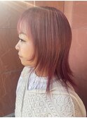 宮崎/レイヤーカット/ピンク