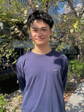 ビビディ バビディ ブー 河原町三条店(Bibbidi.bobbidi.boo) メンズ 黒髪 スパイキーショート ピンパーマ