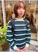 【明るめオレンジ】レイヤーボブ
